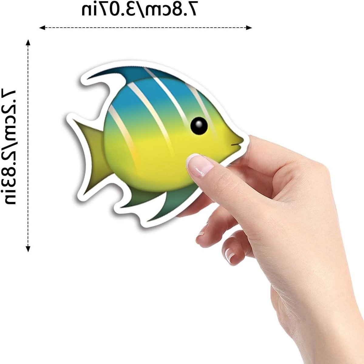 Set van 100 Waterdichte Vis Stickers voor Jongeren en Volwassenen - Perfect voor Fiets, Skateboard en Laptop Decoratie