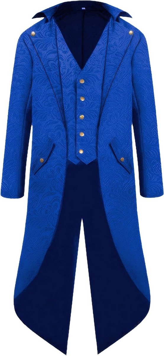 Stijlvol Steampunk Herensakko voor Middeleeuwse Kleding, Piratenkostuum en Halloween Cosplay voor Volwassenen