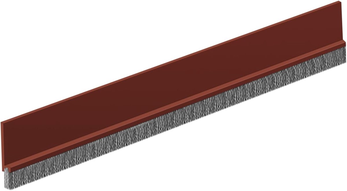 SnelShoppen - 100 cm Dorpelrubber voor Pantserdeuren, Zelfklevende Geluids- en Winddichte Isolatie, Bruin, Perfect voor Thuisgebruik