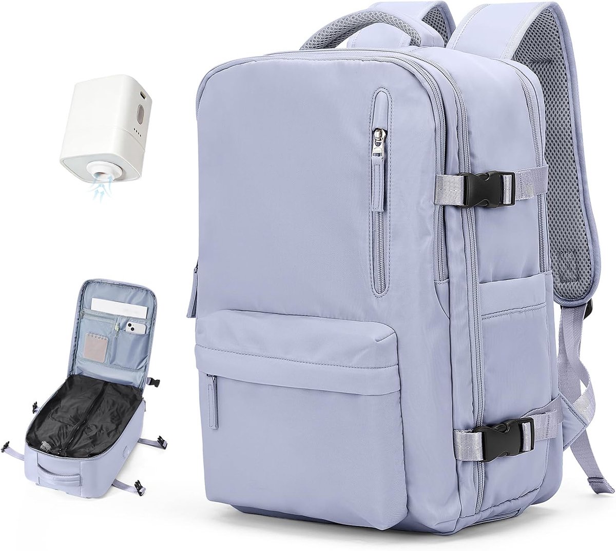 SnelShoppen - Travel Backpack Ryanair Cabin Luggage 40x20x25, Easyjet Hand Luggage 45x36x20, Vrouwen Hiking Backpack, Casual Dagrugzak met 14 Inch Lap