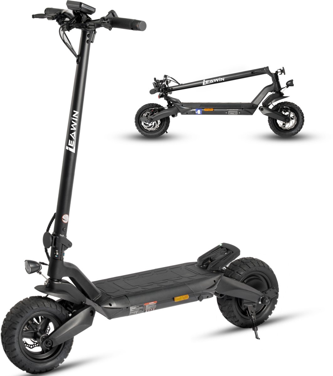 FloraGrace E Step – 10 Inch Opvouwbaar Met ABE – 48V 720Wh – IJzer – – Offroad Luchtbanden Voor Stad En Ongelijke Wegen Zwart