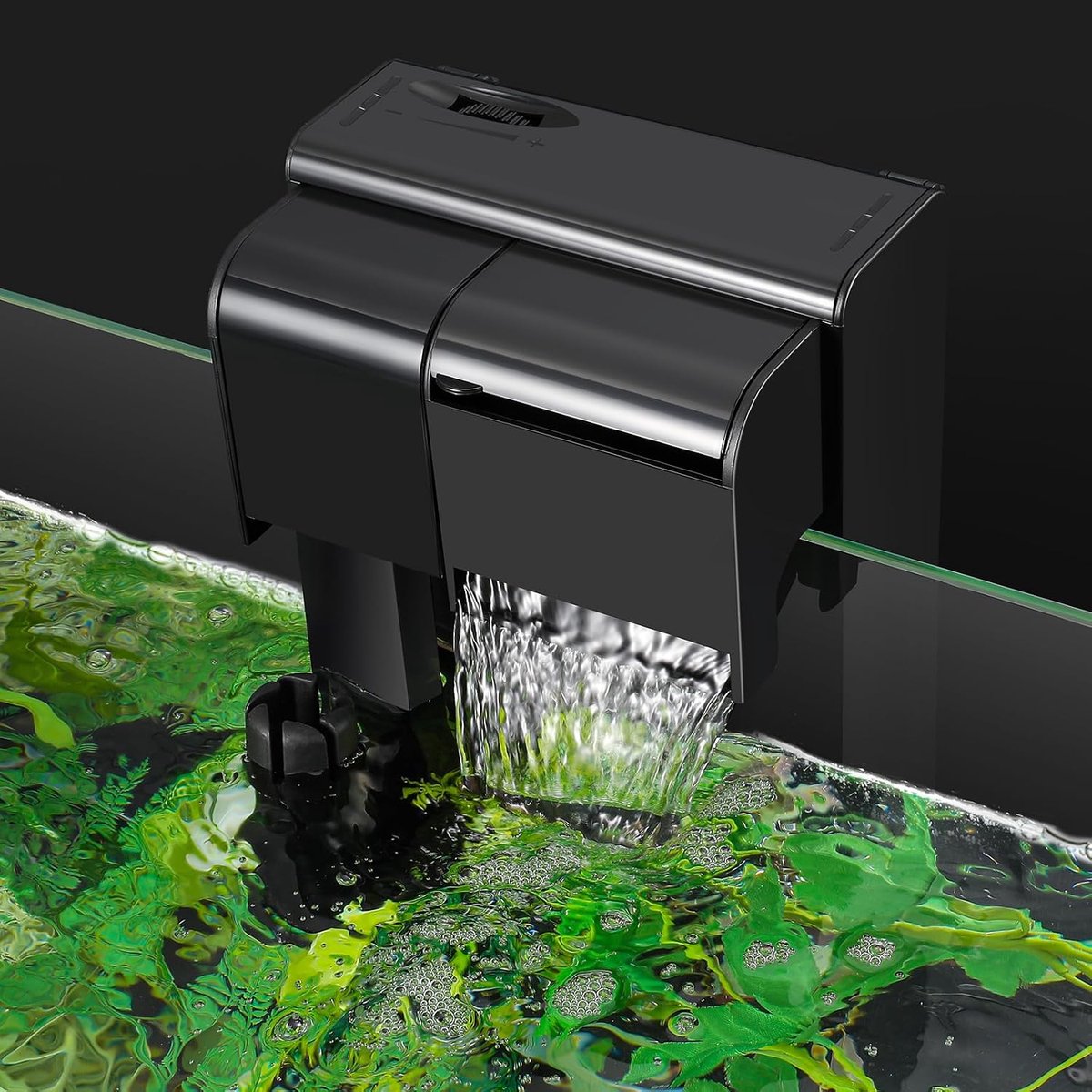 SnelShoppen - Aquarium Filter met Verstelbare Doorstroom, Compact en Stille Buitenfilter voor Zoetwater en Zoutwater Aquarium, Ideaal voor Thuisgebrui