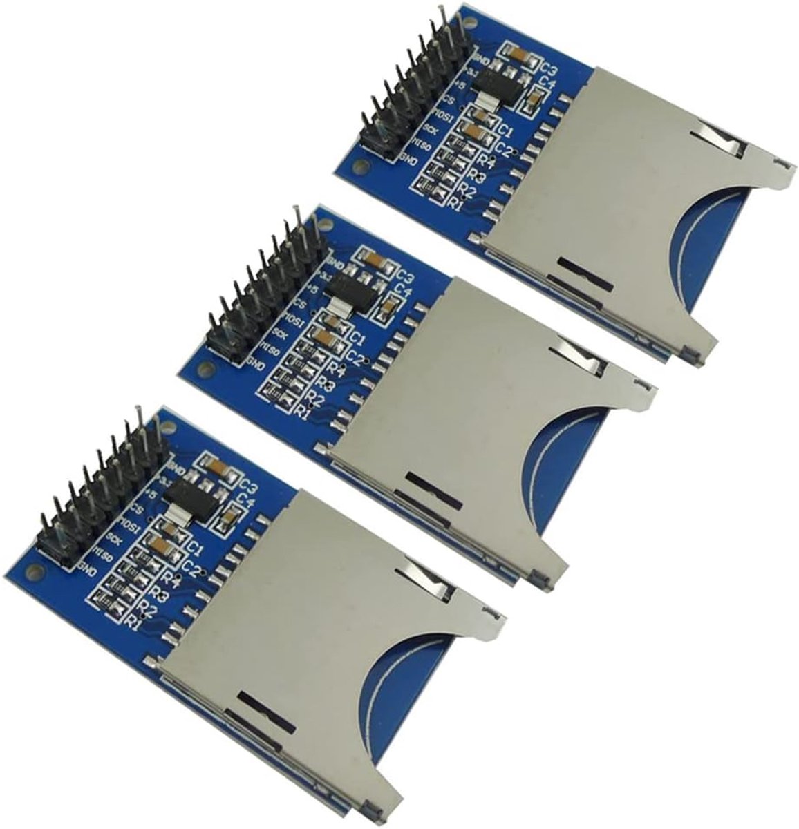SnelShoppen - SD Card Reader Module SPI voor Arduino en ARM MCU - Ondersteunt SD Kaart FAT16, Geluidsopname, Stereo, Multi-toets Functionaliteit