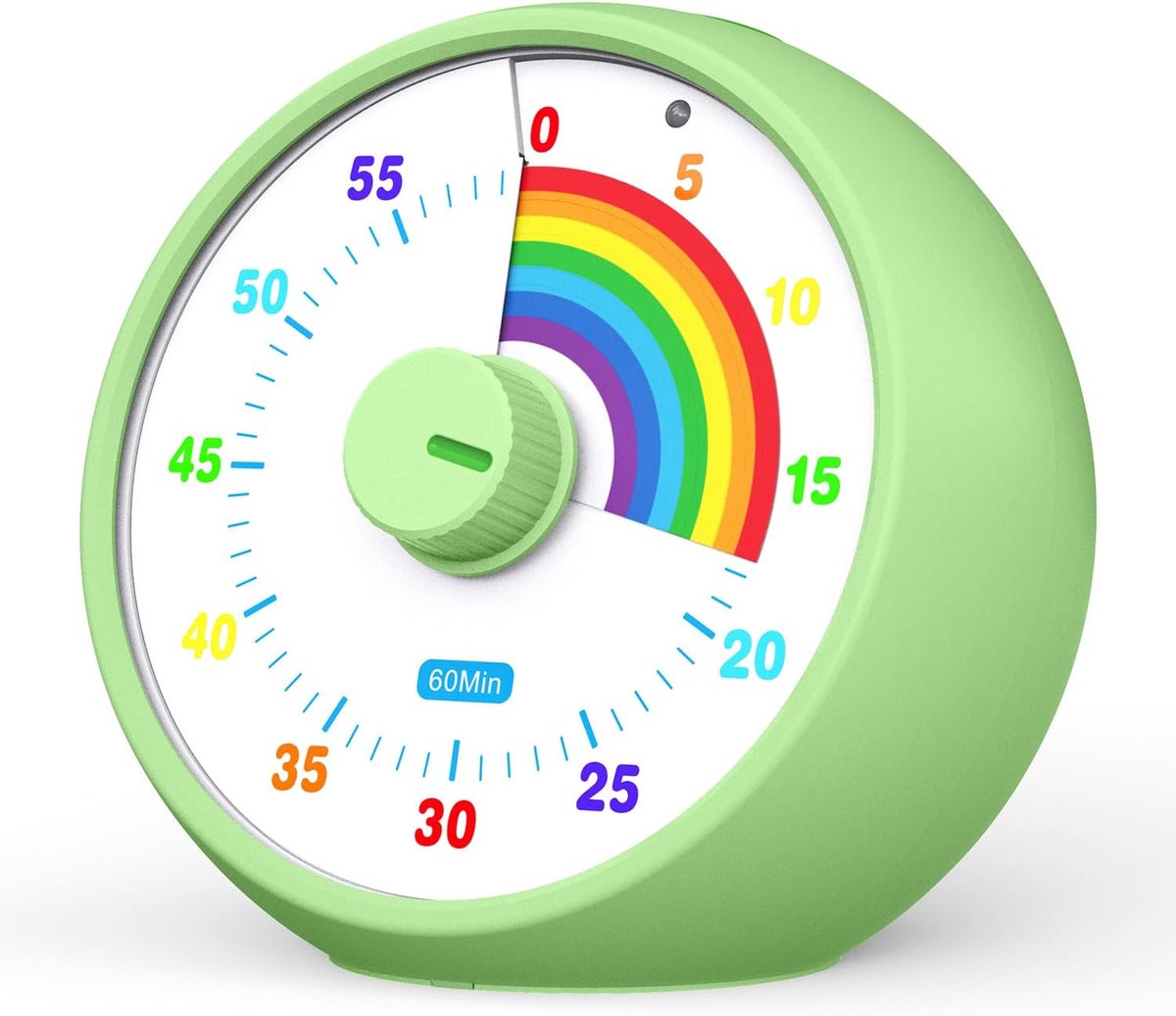 SnelShoppen - Visual Timer voor Kinderen, 60-Minuten Countdown Timer met Stille Functie, Desk Timer voor Klaslokaal, Keuken & Kantoor, Pomodoro Timer