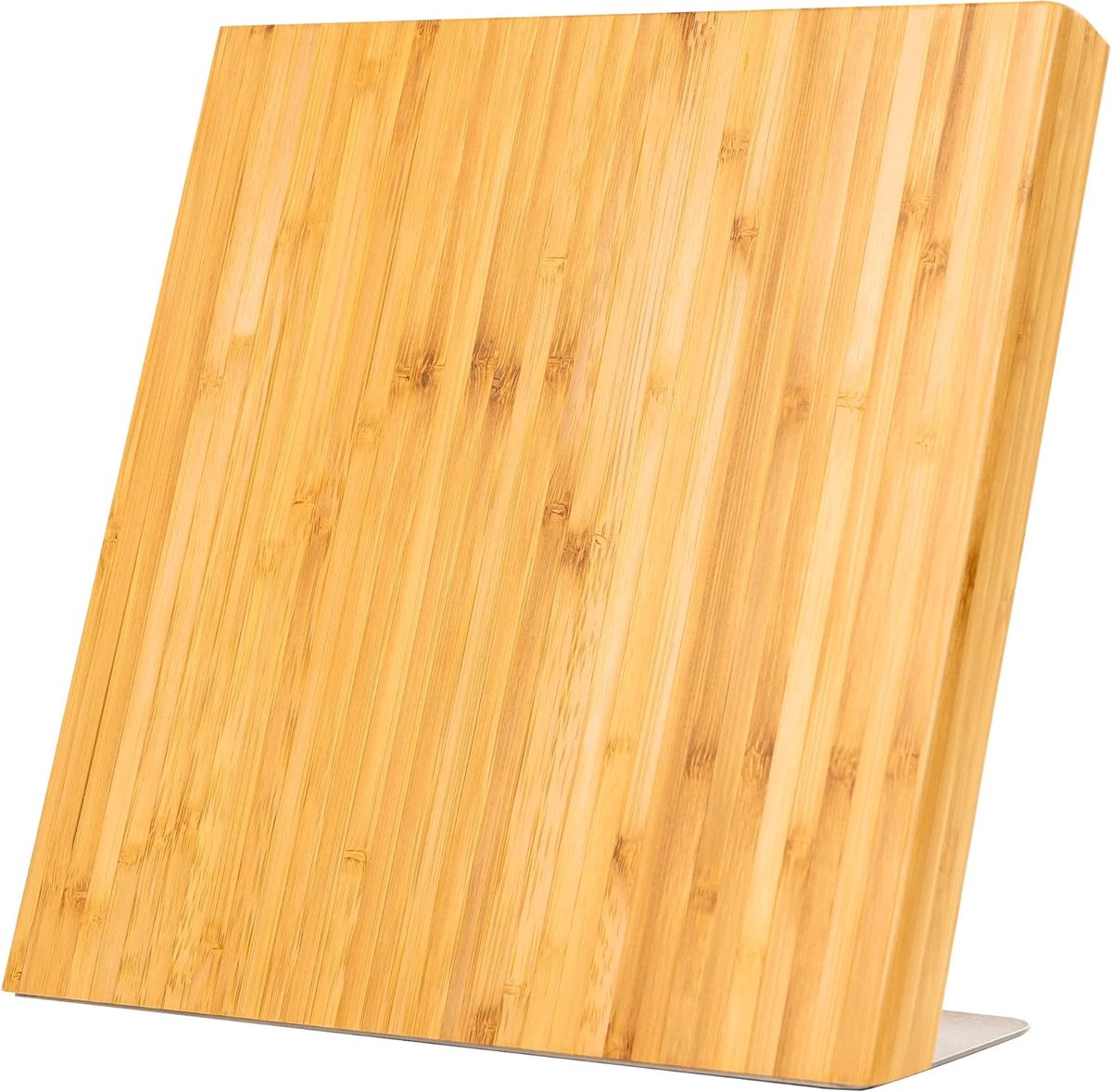 SnelShoppen - Magnetisch Messenblok XL Bamboe Hout - Messenhouder met Krachtige Magneten voor Ruimtebesparende Messenopslag in Keuken - Stijlvol en Ve