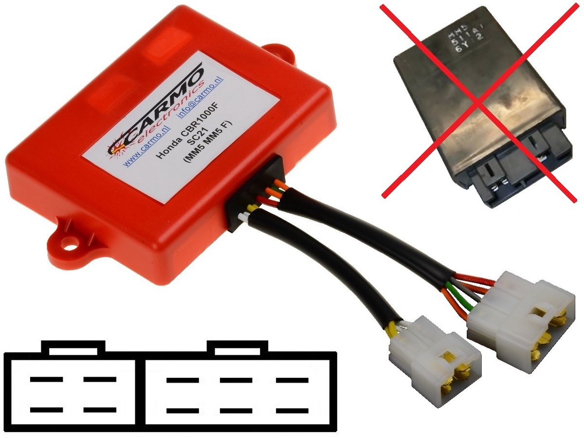 Carmo CARI-HO-CBR1000F-MM5-MM5F Honda CBR1000F Hurricane - ontsteking