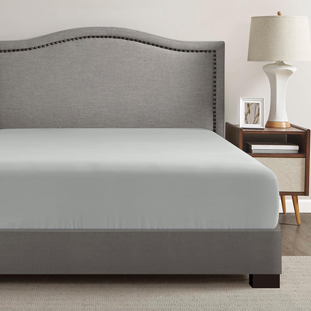 SnelShoppen - Comfortabele Coolmax Hoeslaken - Vochtregulerend, Superzacht, Fading, Diepe Hoek - Geschikt voor 16 Inch Matras - Warm Weer Koelingsoplo