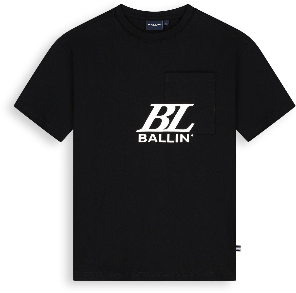 Ballin Amsterdam - Jongens Loose fit T-shirts Crewneck SS - Black - Maat 12