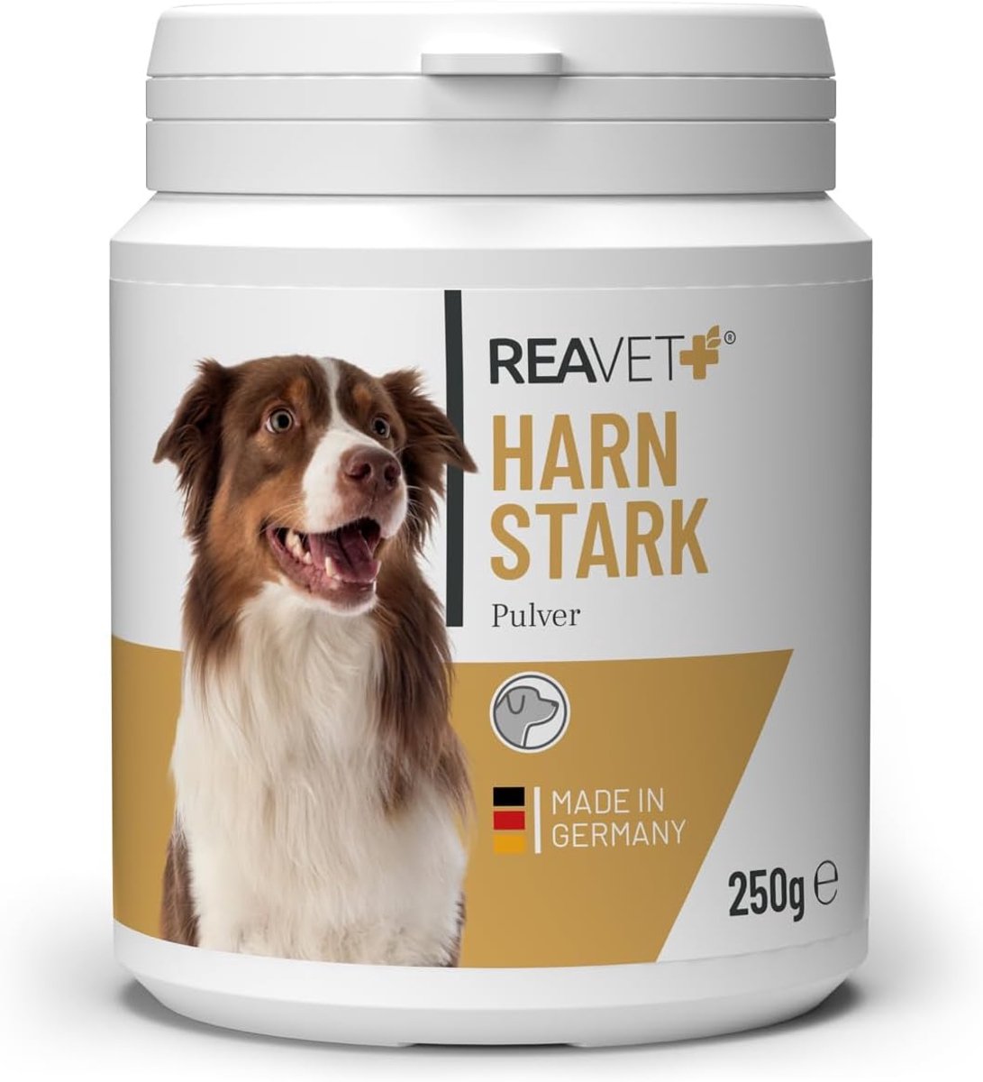 SnelShoppen - ReaVET Strong Urine voor Honden, 250 g, Ondersteunt Blaasfunctie bij Blaaszwakte en Incontinentie, Pompoenpit Eiwit, Gemalen Pompoenpitt
