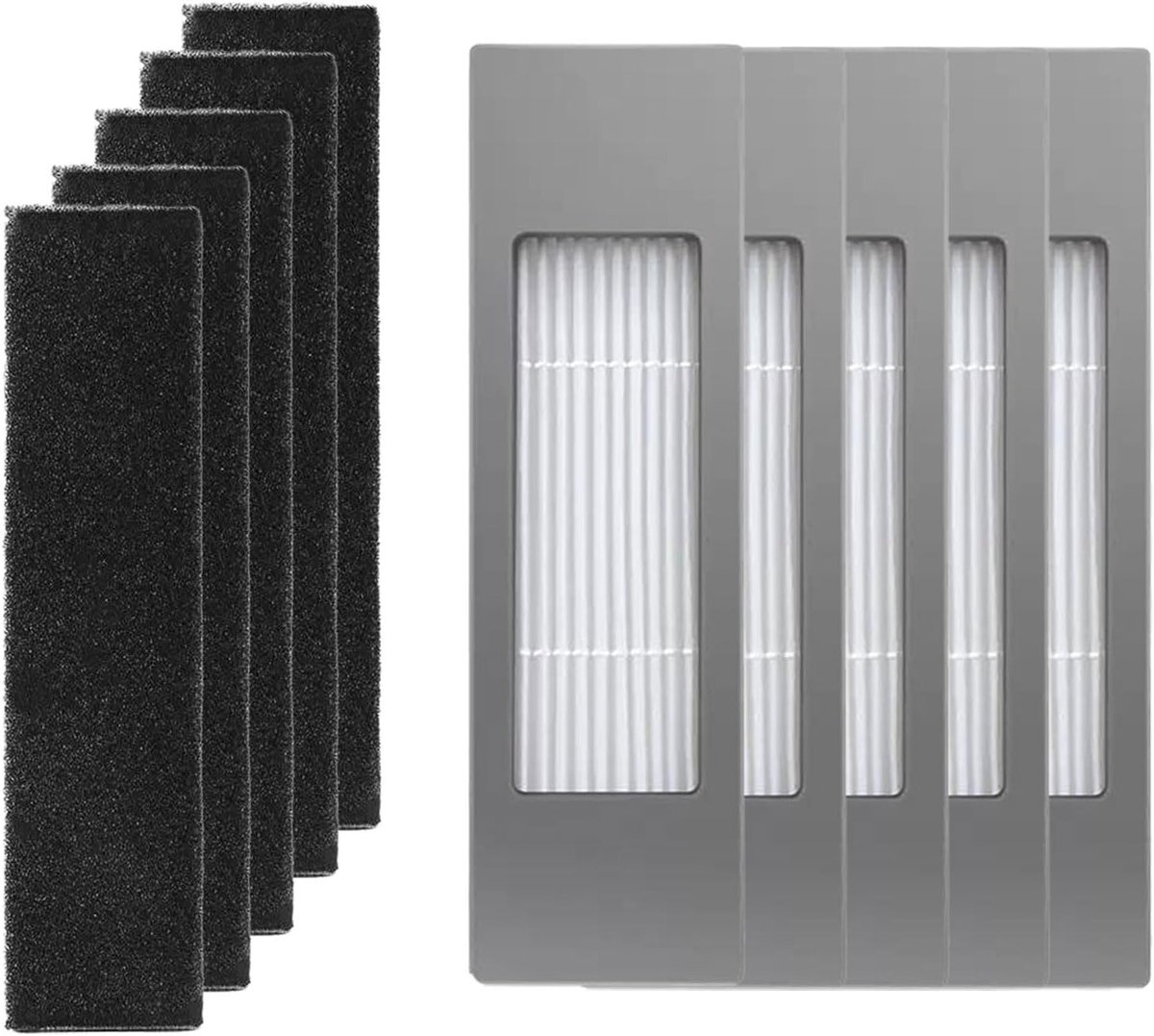 HEPA Filter Set voor Robotstofzuigers - Vervangfilters voor N10, N10 Plus, T8, T9, T5 en meer - Hoogwaardige Luchtfiltering en Stofopname