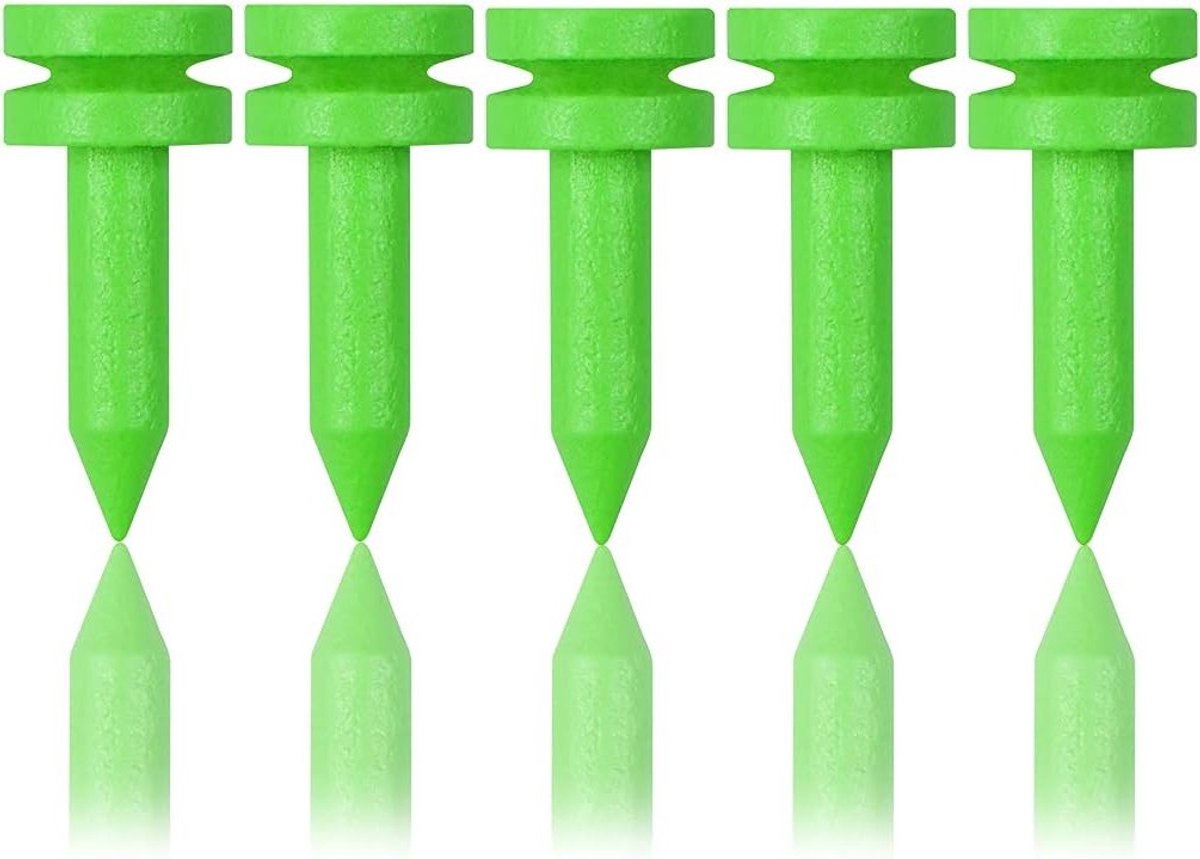 Biologisch afbreekbare groene golf tees van 25 mm - 100 stuks, duurzaam en milieuvriendelijk