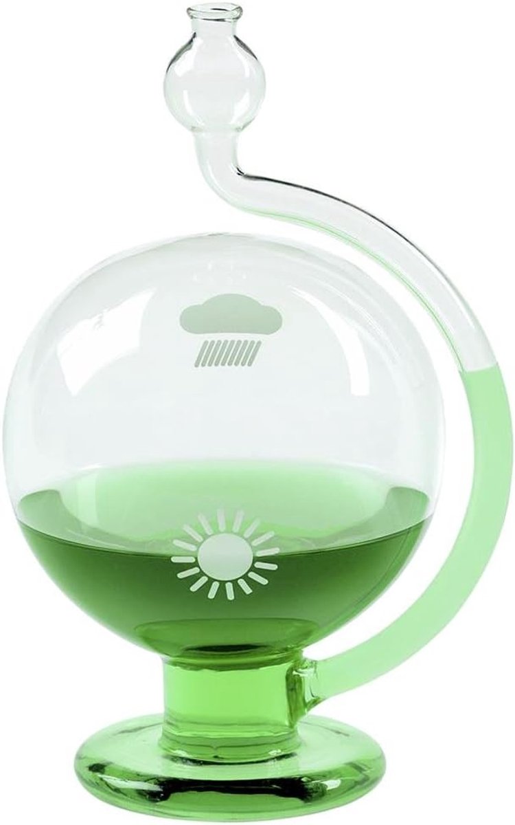 SnelShoppen - TFA Dostmann GOETHE Barometer Weersballon, Transparant, 12x10x18 cm, Glas, Natuurlijke Wetenschap, Interieur Decoratie, Weervoorspelling