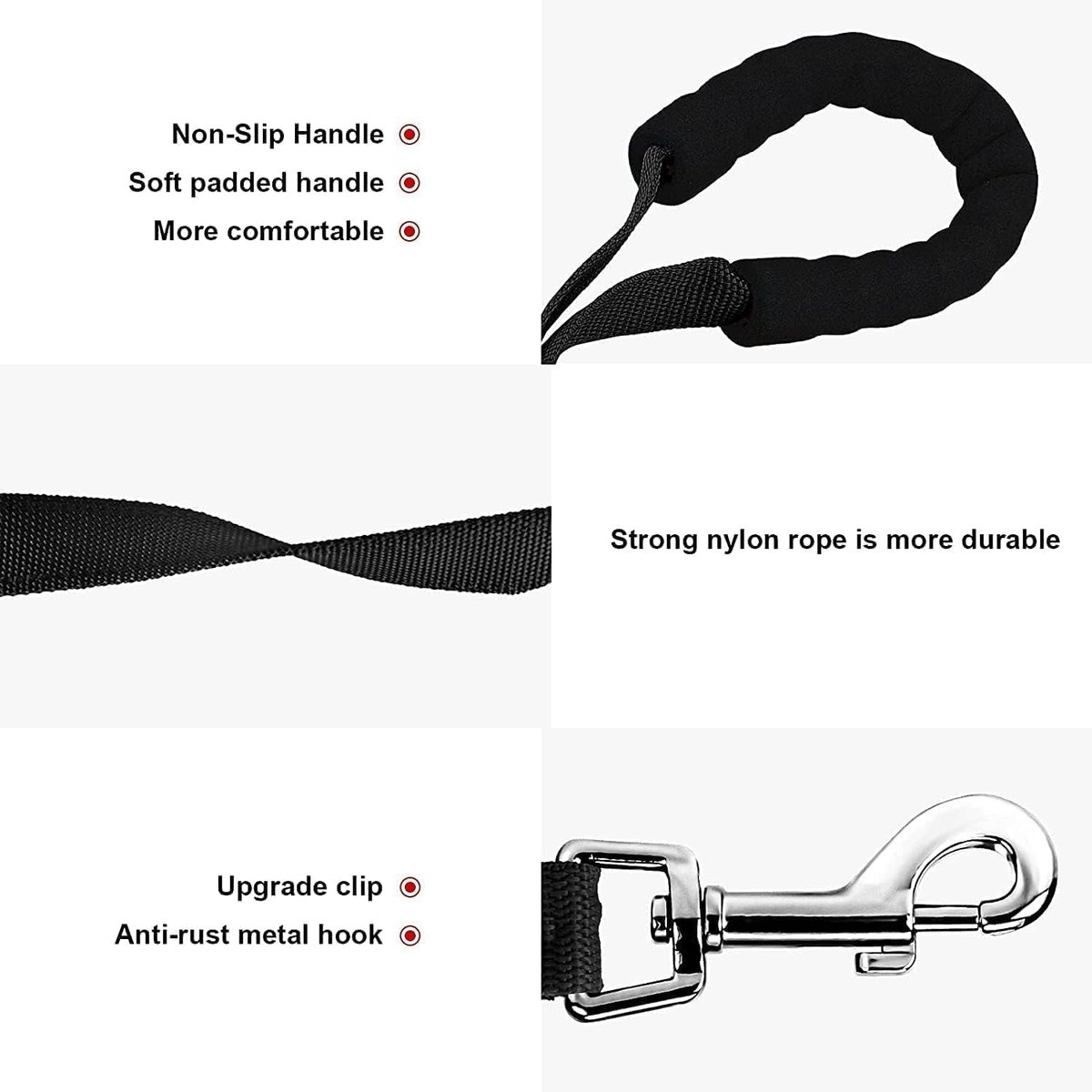 Hond Leash 5 m, 10 m, 15 m, 20 m, 30 m - Nylon Training Leash met Handgreep - Stevig en Duurzaam - SnelShoppen