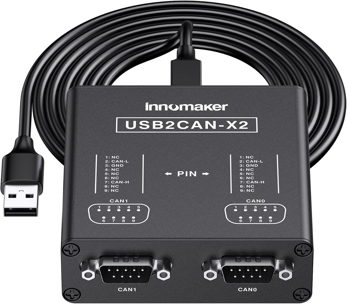 SnelShoppen - Dual Channel USB naar CAN Converter voor Raspberry Pi 5/4/3B+/Zero, Jetson Nano, Tinker Board, Ondersteunt Windows, Linux, Mac OS, Andro