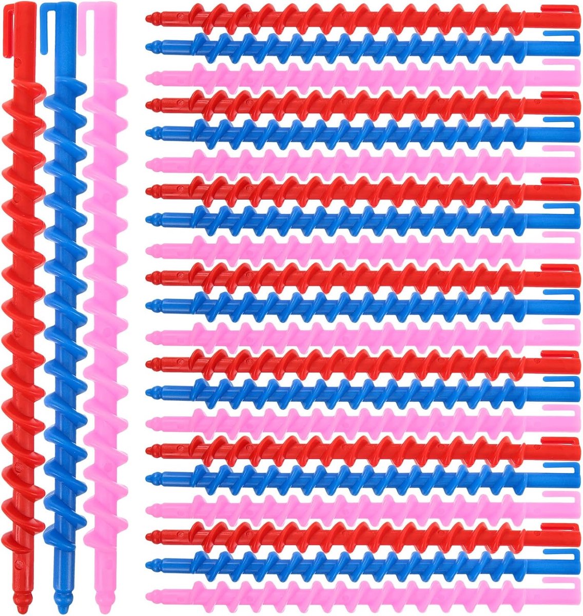 SnelShoppen - 20 Stuks Spiral Curlers voor Vrouwen - Herbruikbare Krulspelden voor Korte Haar - Perfecte Krullen voor Feest en Dagelijks Gebruik - Vei