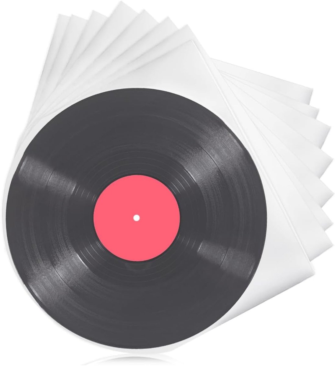 SnelShoppen - 50pcs Vinyl Covers 33 Toeren, Anti-Statisch en Krasbestendig voor 12 Inch Vinyl Platen, Duurzaam en Beschermend