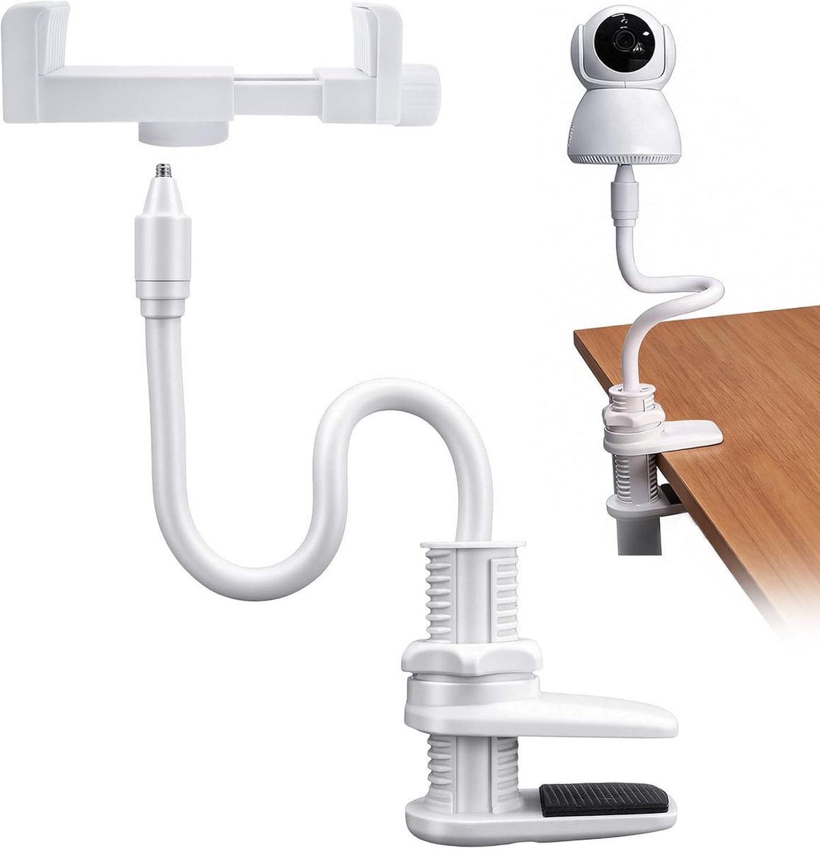 Thijox - Babyfoonhouder, Babymonitorhouder, Babycamerahouder, Mobiele Telefoonhouder - Compatibel met de meeste Babyfoons en Telefoons - Instelbare Gr