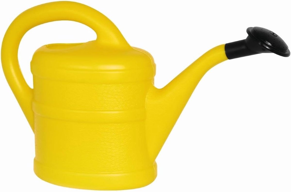 Thijox - Gieter 1L Geel - Kindergieter Kunststof - Ergonomisch Design - Lichtgewicht - Ideaal voor Tuin en Kamerplanten - Inclusief Koelkastmagnet