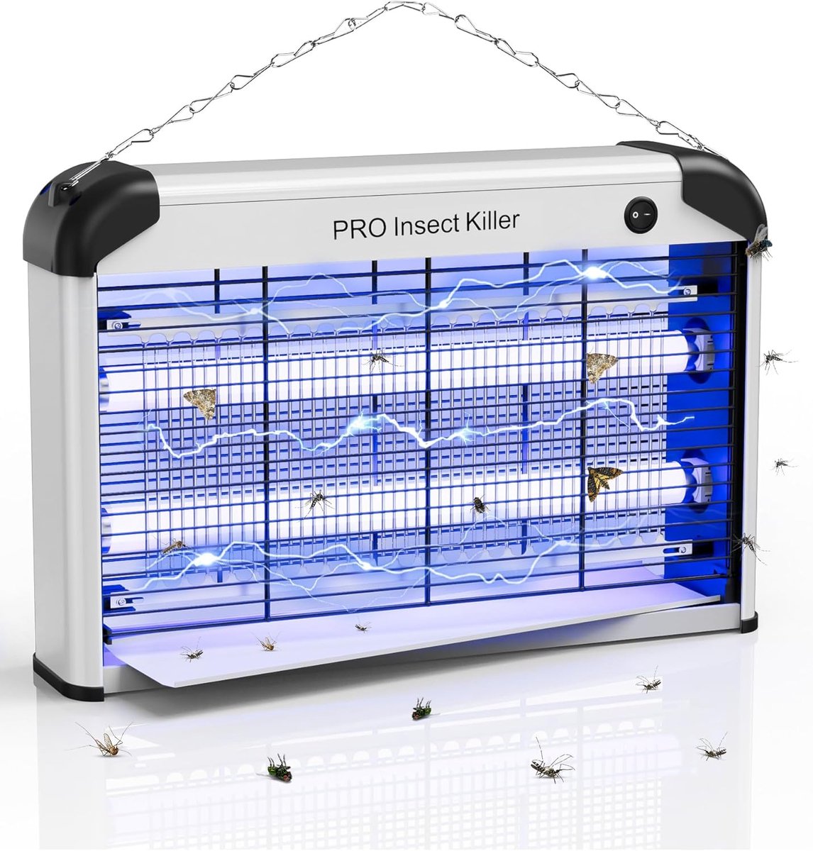 SnelShoppen - Effectieve Vliegende Insectenval 2400 V - Elektrische UV Lamp - Anti-Muggen - Voor Keuken, Woonkamer, Restaurant, Boerderijen, Magazijne