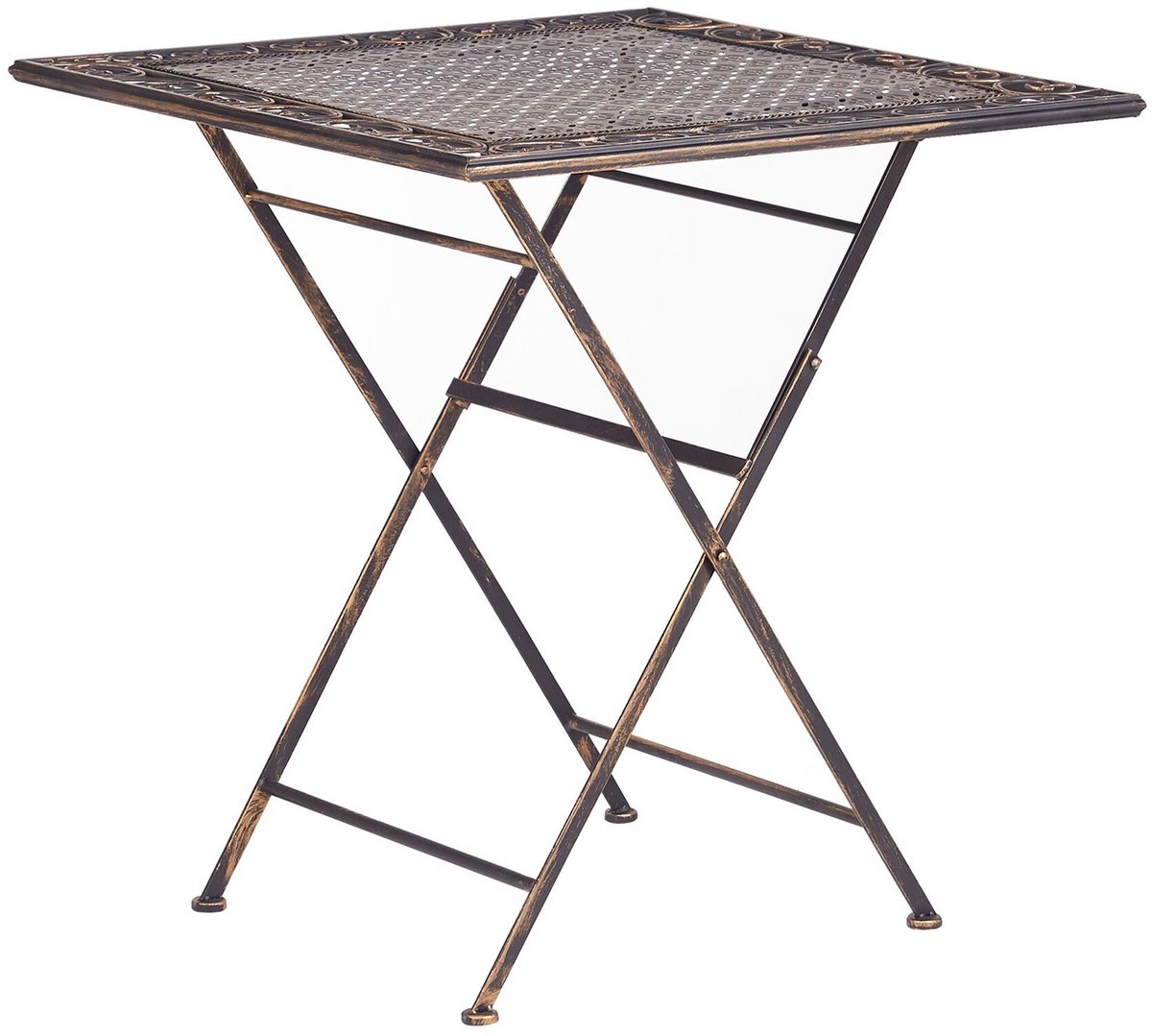 BORMIO - Tuintafel - Zwart - 70 x 70 cm - IJzer