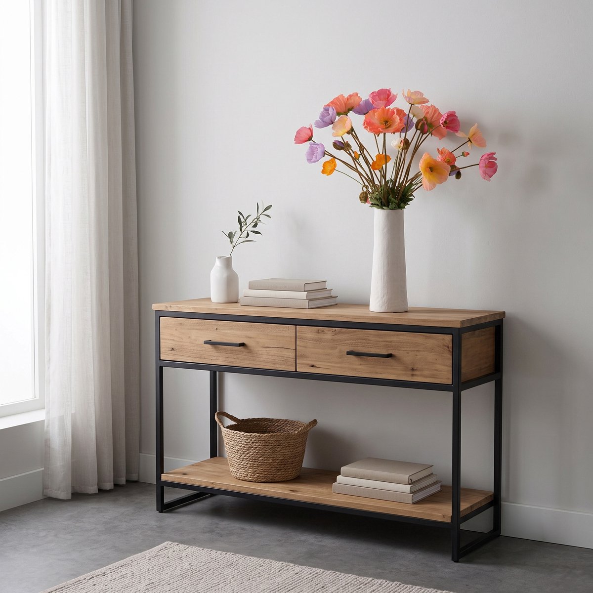 Kunstboeket Isa Austin 80cm
