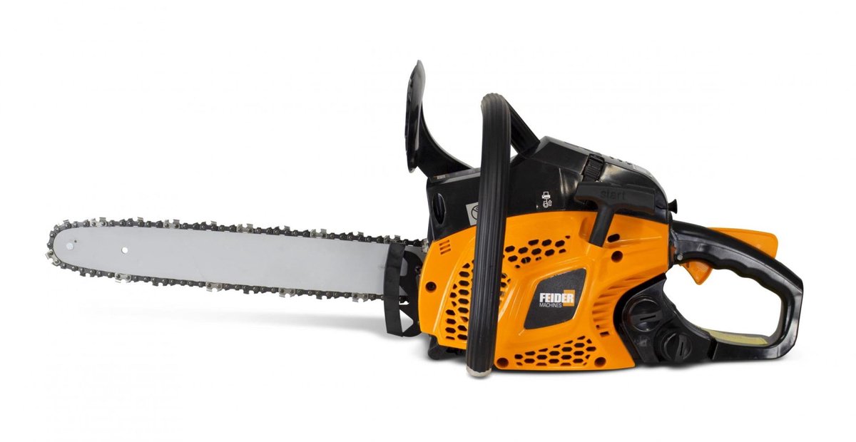 SnelShoppen - Thermische Kettingzaag 41 cm³ met 40 cm Oregon Geleiding en Ketting - Walbro Carburateur, NGK Kaars, Gesmede Zuiger, Nikasil Cilinderbeh