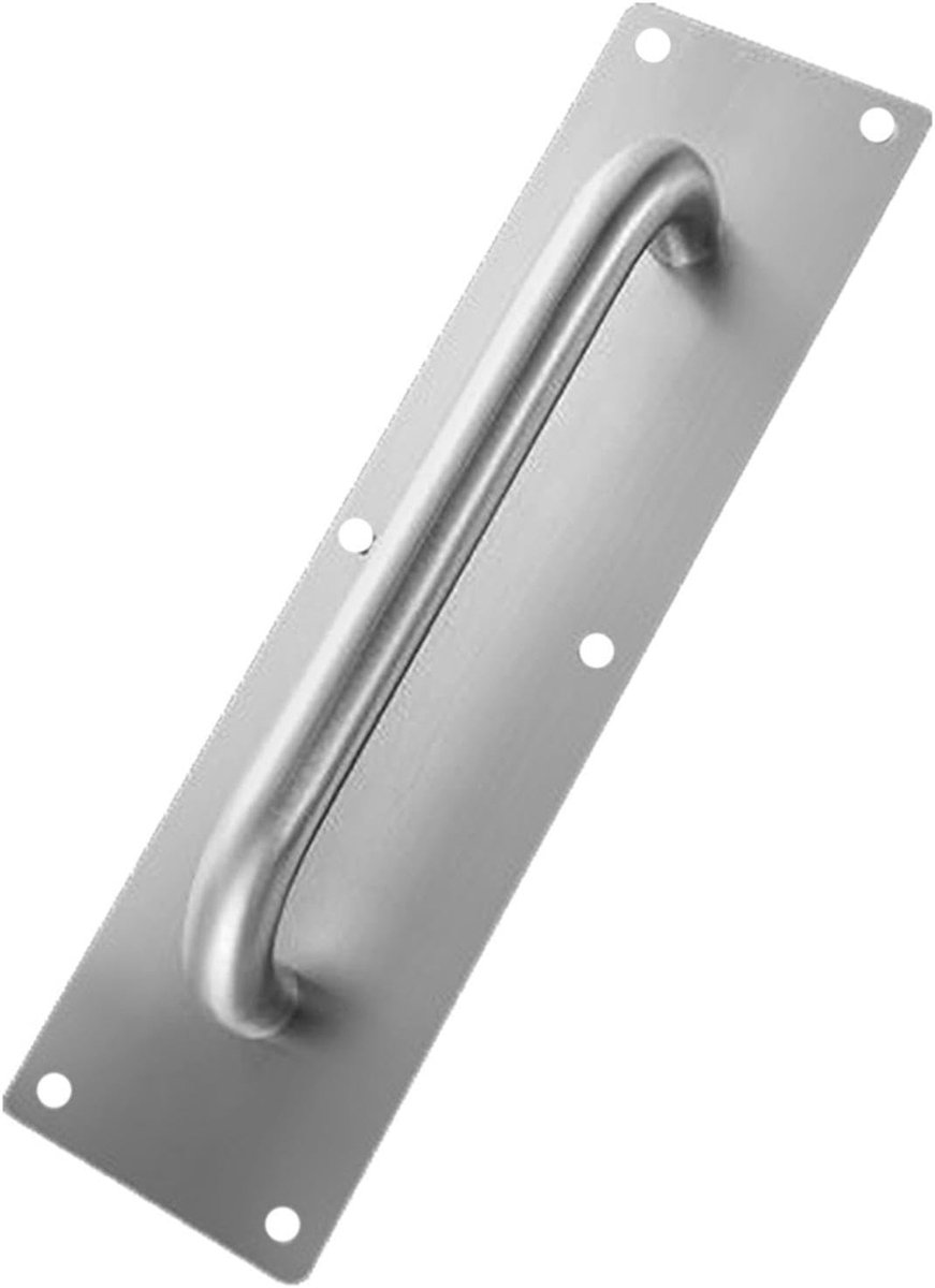 RVS deur duw- en trekplaat voor entree, inclusief schroeven, 300 x 80 mm, duurzaam en stijlvol ontwerp