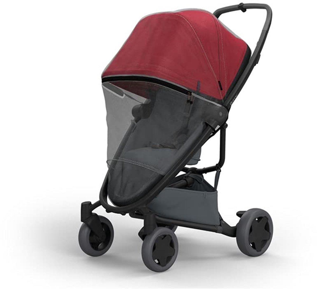SnelShoppen - Buggy Muggennet voor Zapp Flex/Xpress - Zwart - Bescherming tegen Insecten - Frisse Lucht - Compatibel met Lux Opzetstuk