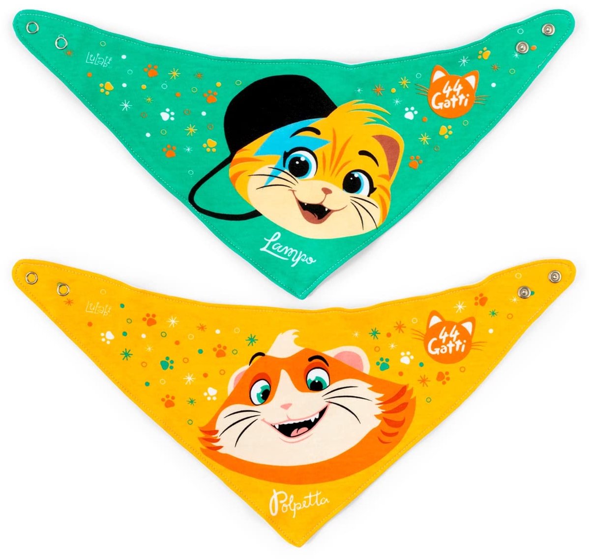 SnelShoppen - Kattenset met 2 Slabbetjes van Katoen en Bandana voor Heren - Perfect voor Feestjes en Buitenactiviteiten - Stijlvolle Kleur en Comforta