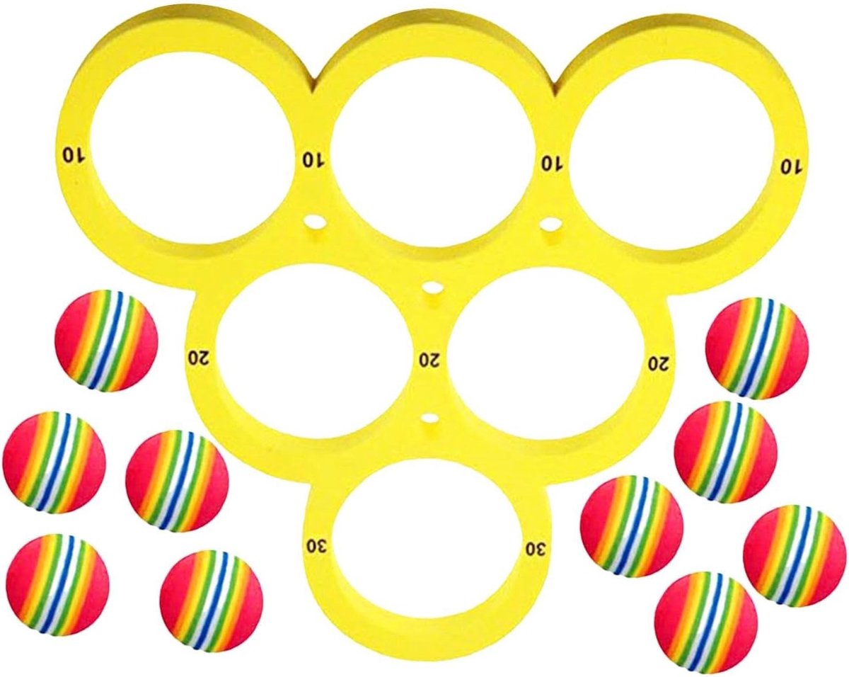 Drijvende poolbal gooien, watergooien poolspel | Zwembadspeelgoed-spellenset | Grappige watersport EVA drijvende zwembadspellen Gooi poolspel met 10 ballen