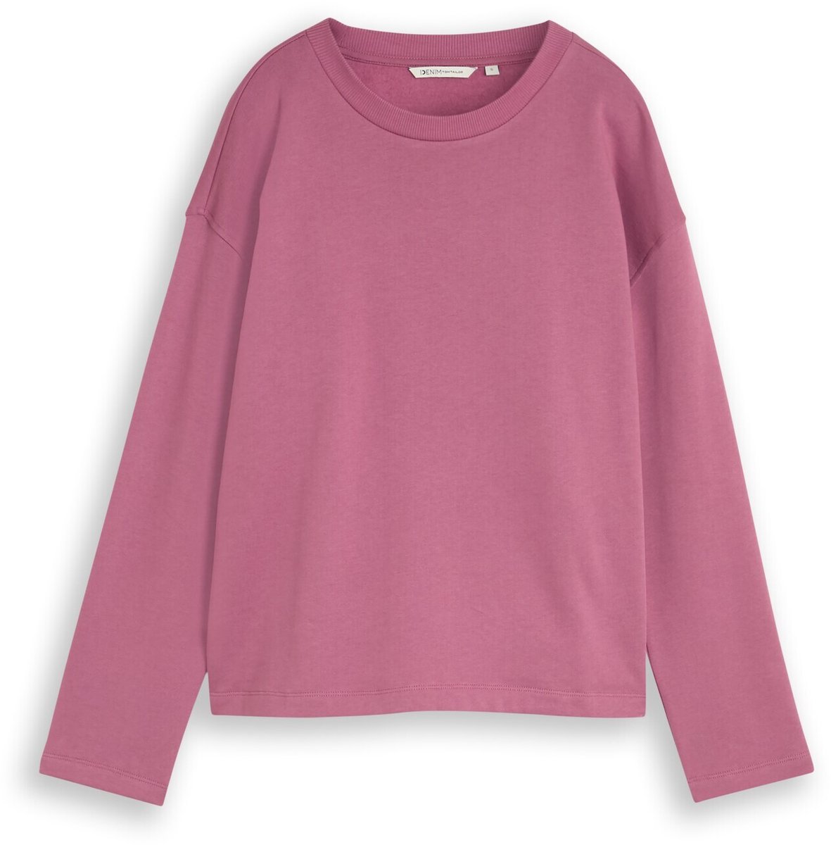 Tom Tailor Denim - Basic katoenen sweatshirt - Maat XXL - dusty berry