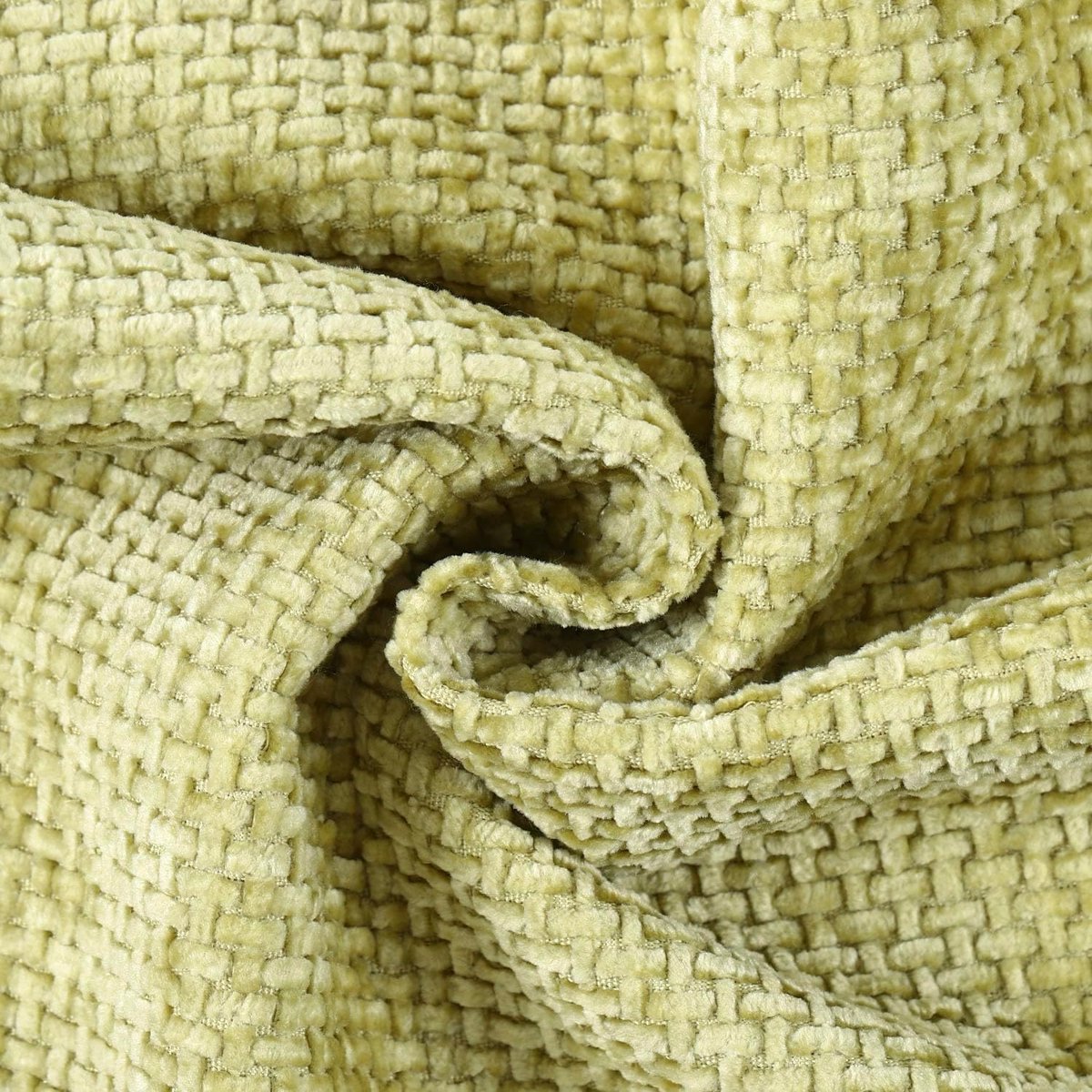 SnelShoppen - Set van 2 Zachte Korte Chenille Fluwelen Franje Kussenslopen 45x45 cm Licht Groen - Decoratieve Kussenhoezen voor Sofa en Slaapkamer