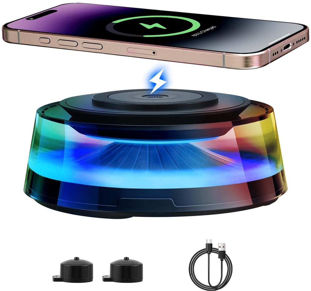 SnelShoppen - 2025 Autodiffuser voor Etherische Oliën, Ultrasone Vernevelaar met Timer, Draagbaar voor Auto en Thuis, 800 mAh met Automatisch Aan/Uit