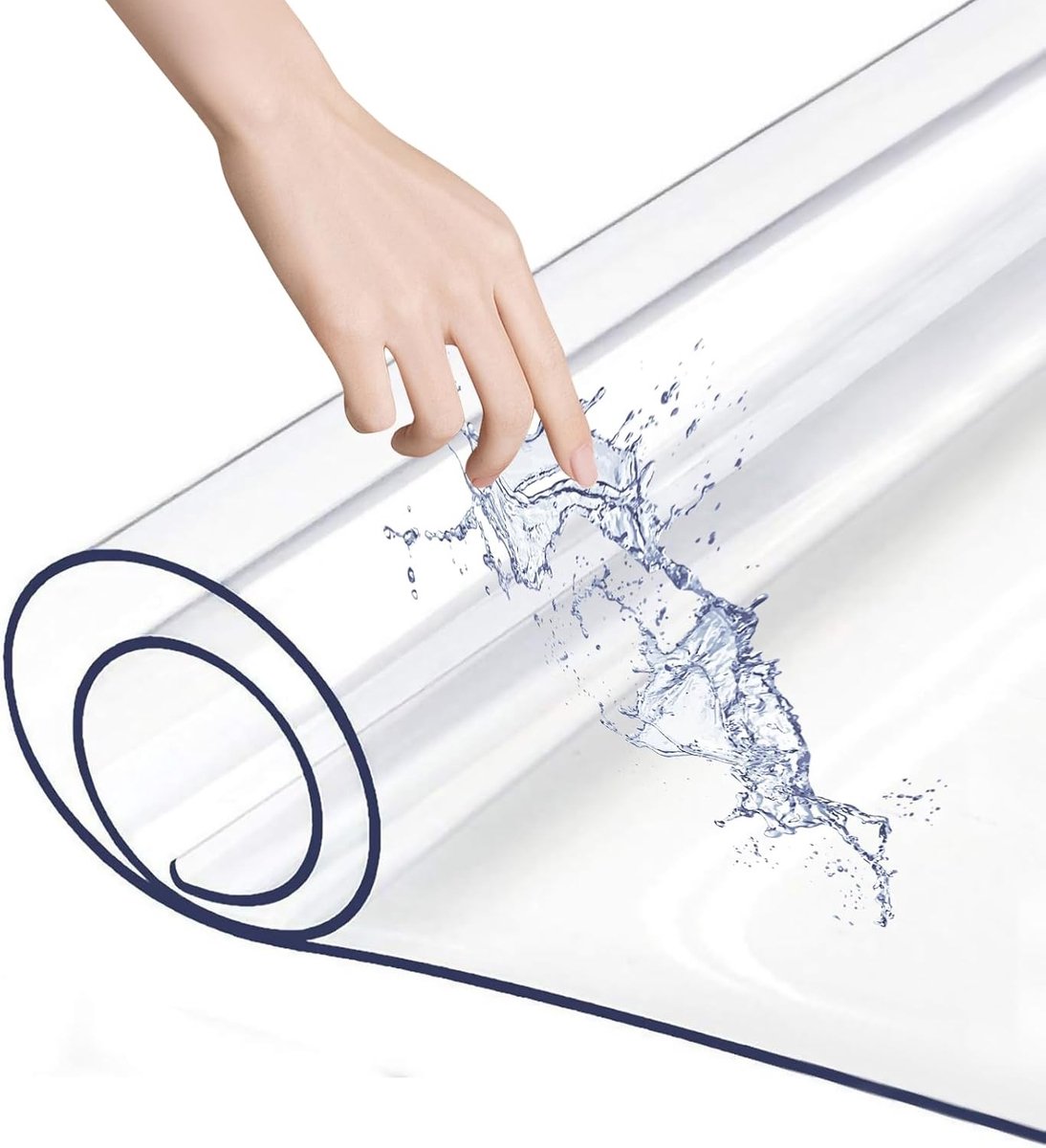 Transparante Bureau Beschermmat van PVC, 120x58cm, Antislip, Waterdicht, Ideaal voor Kantoor en Thuisgebruik, Bescherming tegen Krassen en Vlekken