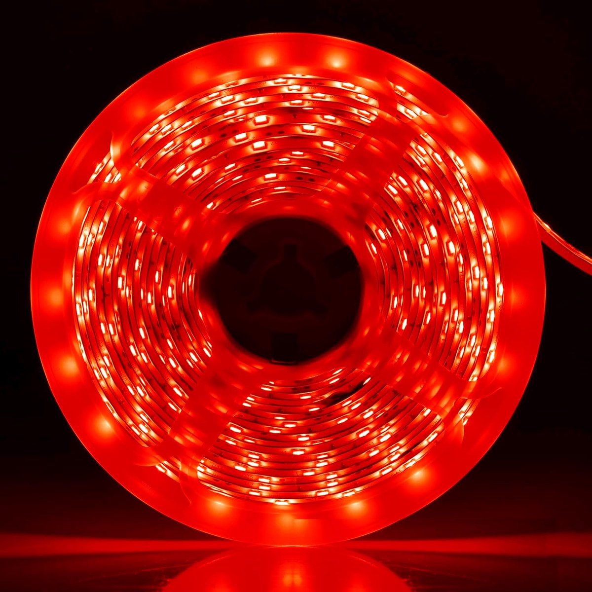 SnelShoppen - LED Strip Light Rood 5M 12V Waterproof Flexibel 300LEDs SMD2835 Zelfklevend voor Sfeervolle Verlichting in Keuken, Badkamer, Woonkamer e