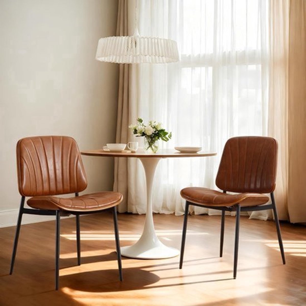 Eetkamerstoelen – Stoelen – Keukenstoelen – Accentstoelen – Gestoffeerde Stoelen – Bruin –
