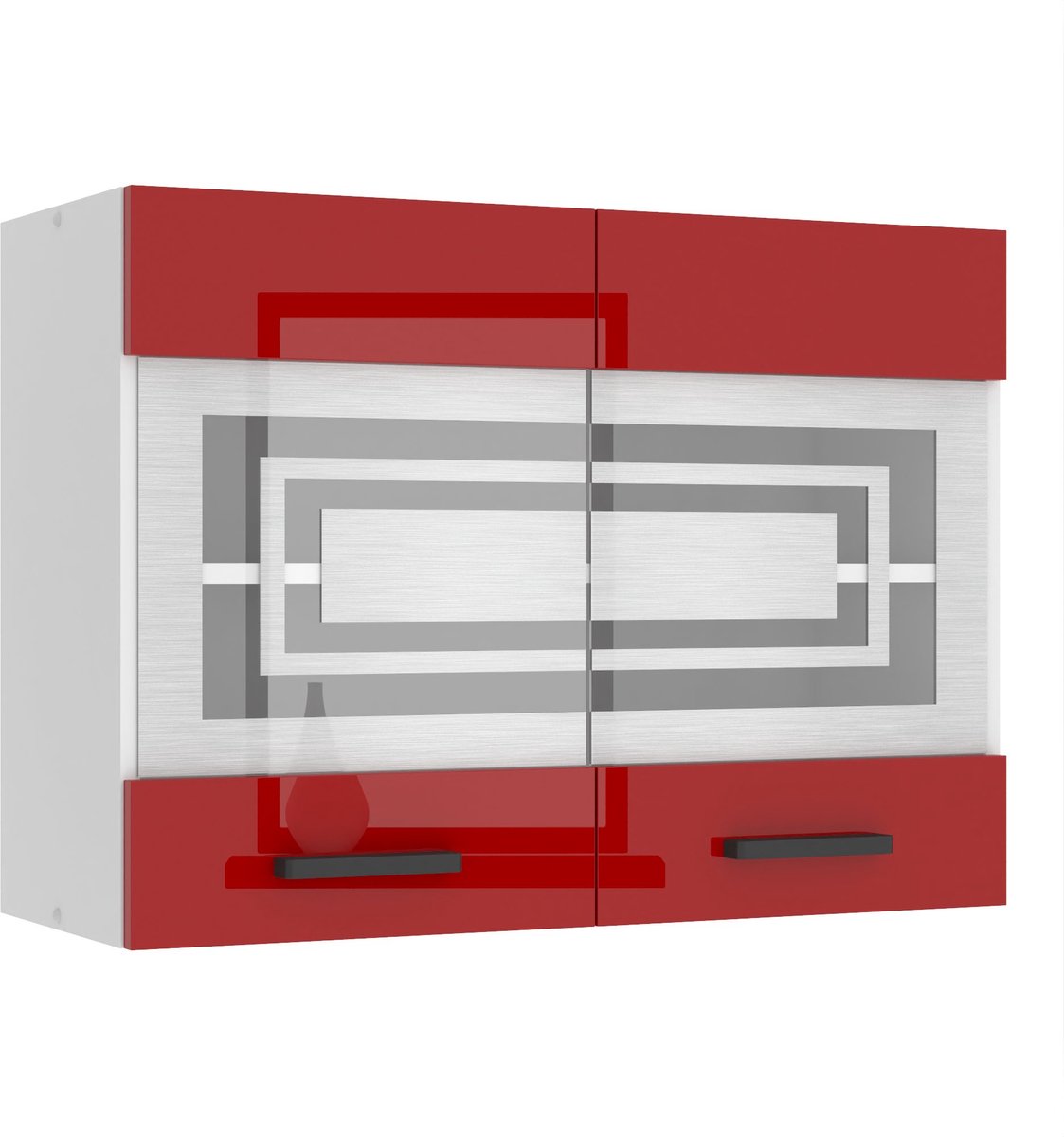 BELINI Hangkast SGW 80 cm met 2 Deuren - Rood Hoogglans