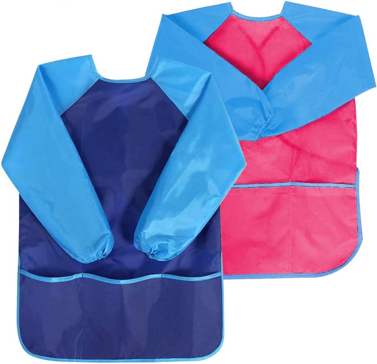 SnelShoppen - Schilderschort voor Kinderen 8-10 Jaar - Kunstschort met Mouwen en 3 Zakken - Duurzaam Stof voor Knutselen, Schilderen, Koken - Geschikt