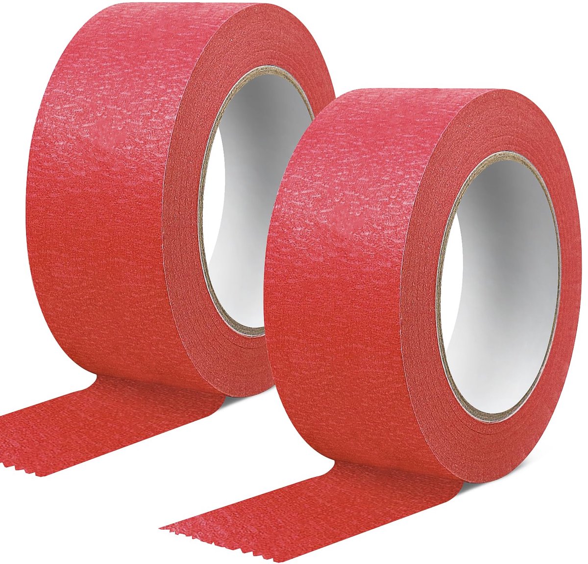 Crepe rollen tape 50 mm x 30 m - papier - rood - voor schilderen en knutselen - ShopVlot