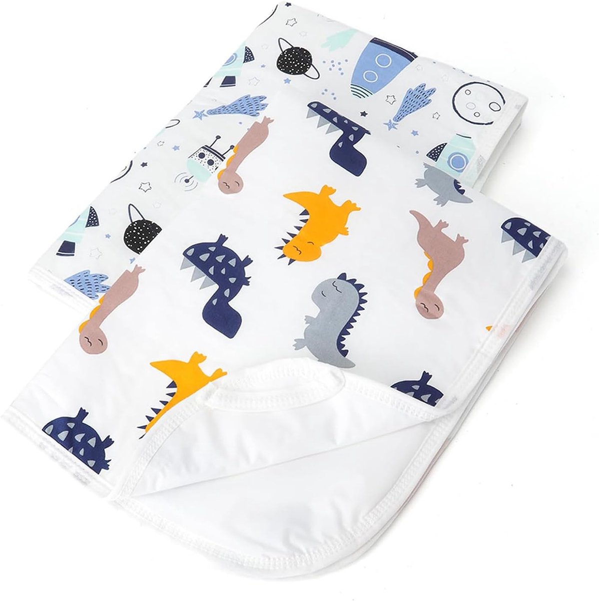 2 Pcak Baby Aankleedkussen - Babys Travel Opvouwbare Aankleedmatten, Grote Waterdichte Wasbare Babies Luier - ShopVlot