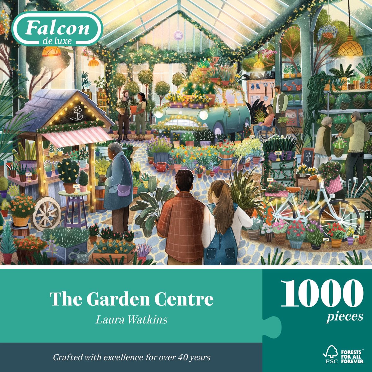 SnelShoppen - Puzzel 1000 Stukken - Falcon Tuincentrum - Perfecte Activiteit voor Volwassenen en Kinderen - Kleurige Tuinbeleving voor Thuis