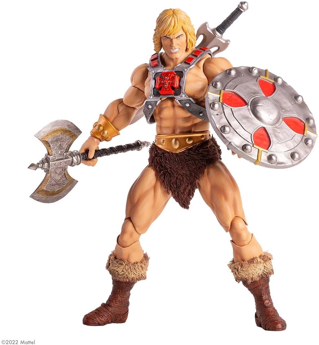 SnelShoppen - He-Man Beeldje 1/6 Collectie 30 cm - Masters of the Universe Figurine - Perfect voor Verzamelaars en Kinderen - Hoogwaardige Kunststof