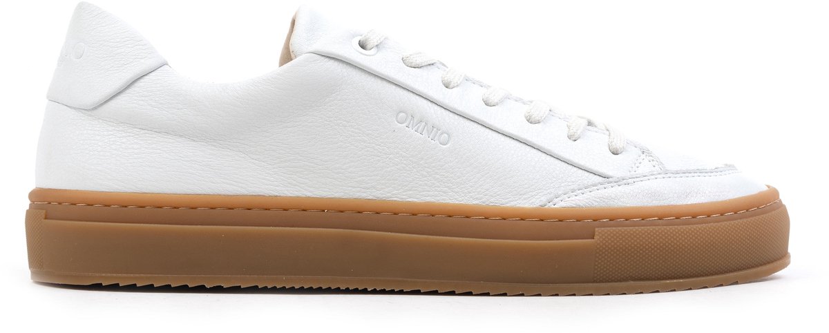 Omnio sorren sneakers wit leer