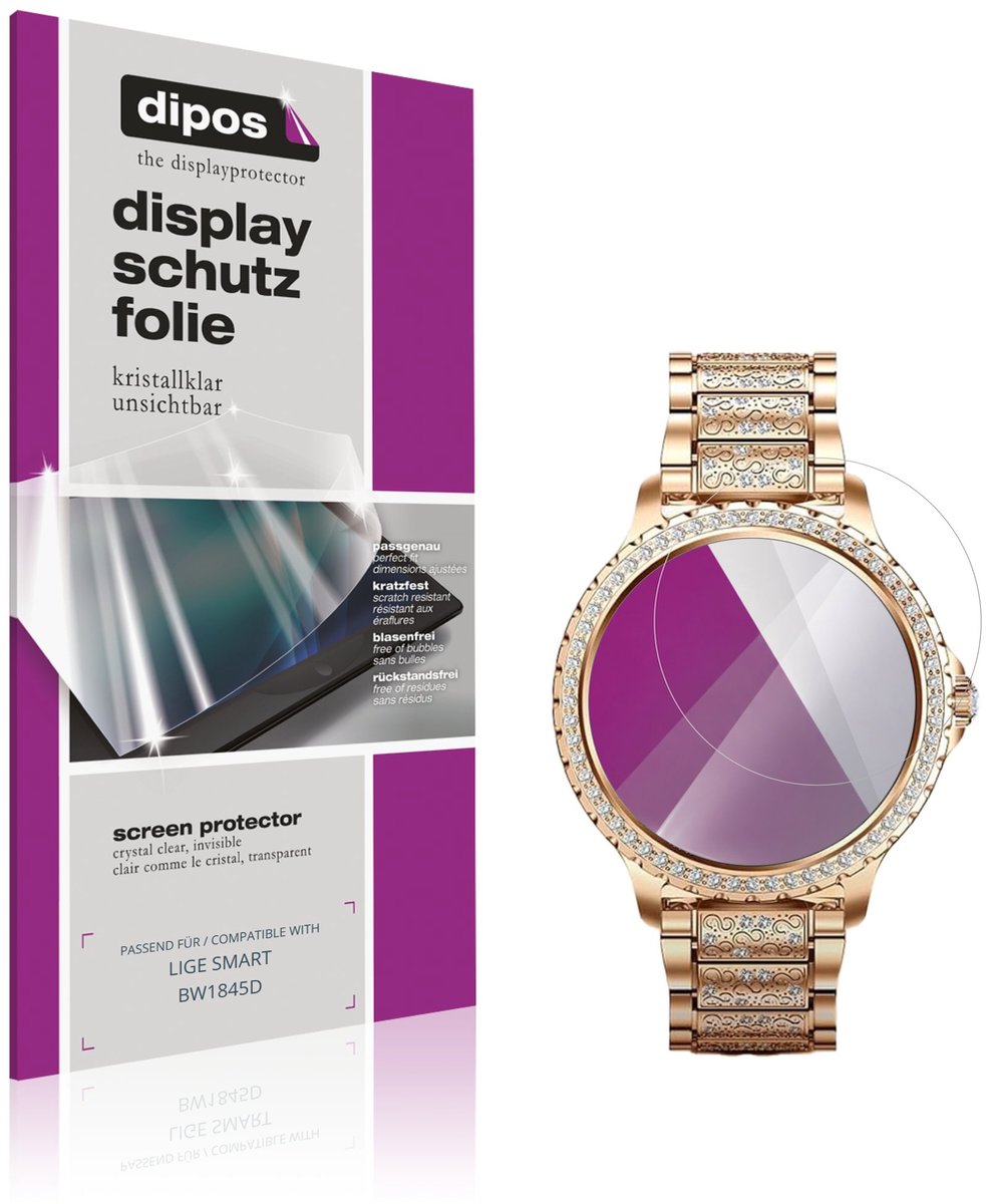 dipos – 6x Beschermfolie geschikt voor LIGE SMART BW1845D | Krasbestendige & heldere Screenprotector Ultra-Thin