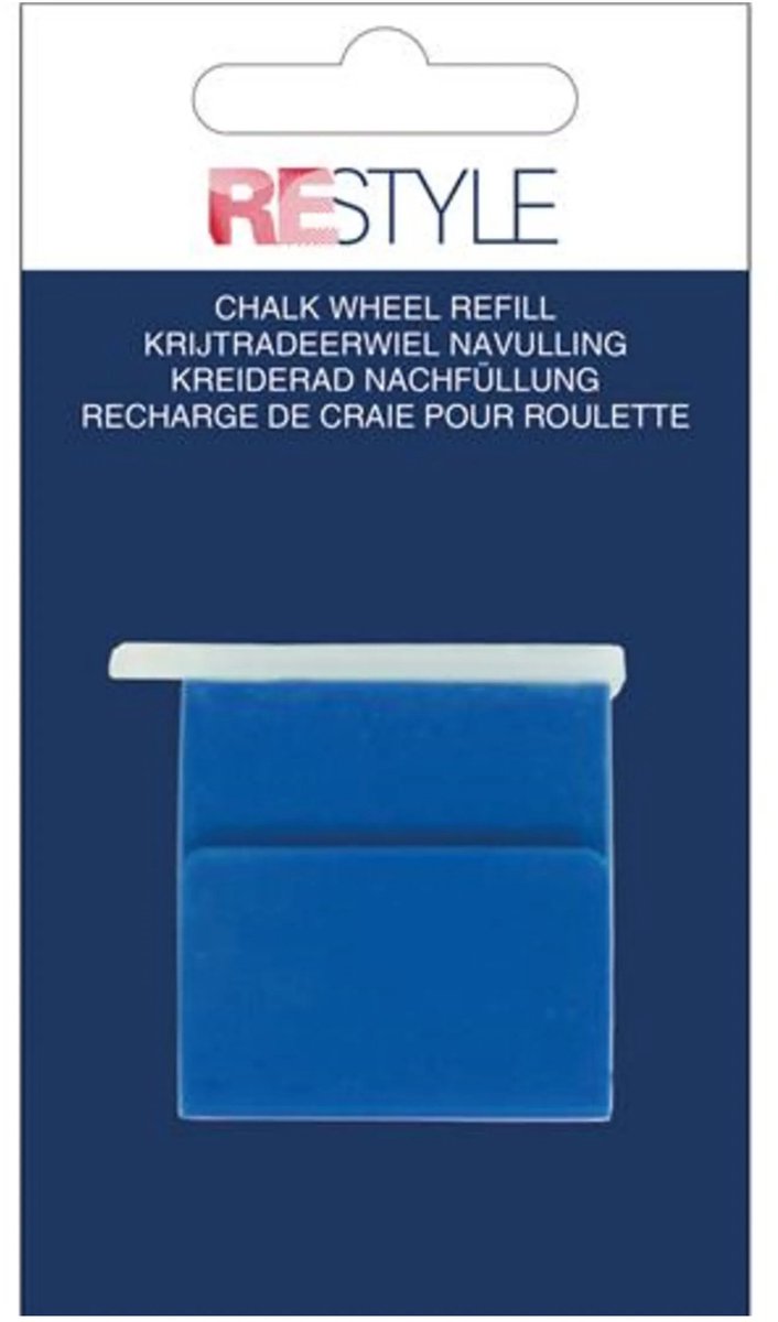 Krijtradeerwiel navulling blauw