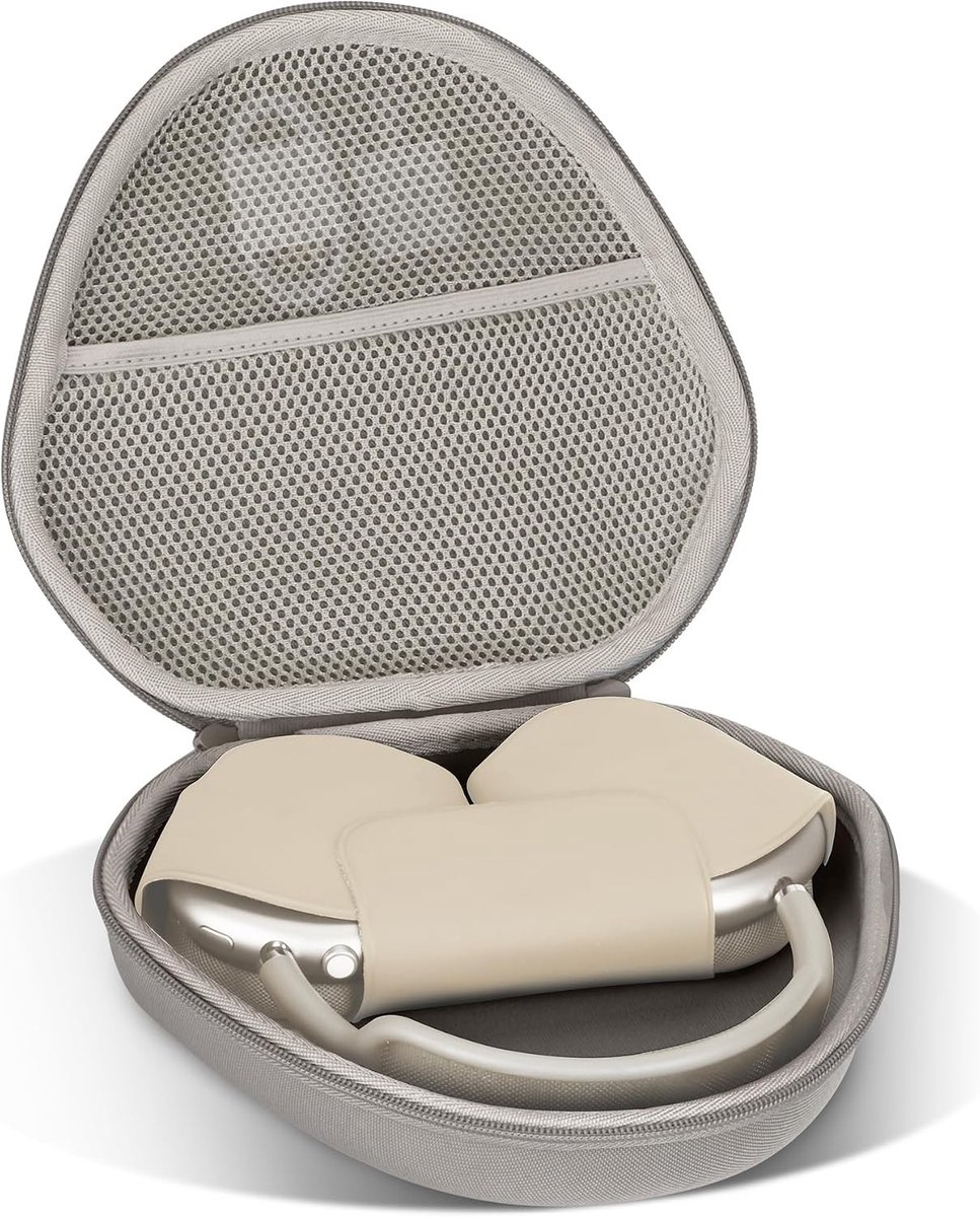 Duurzame Hard Case voor Apple AirPods Max - Bescherming, Stijl en Functionaliteit in Aardse Bruine Kleur