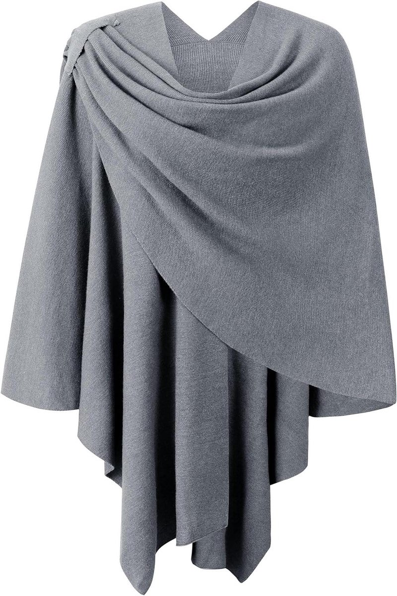 Gebreide Cape Vest - Dames Sjaal - Avondjurk Combineren - Kruis Voorkant Design - One Size - Diverse Kleuren