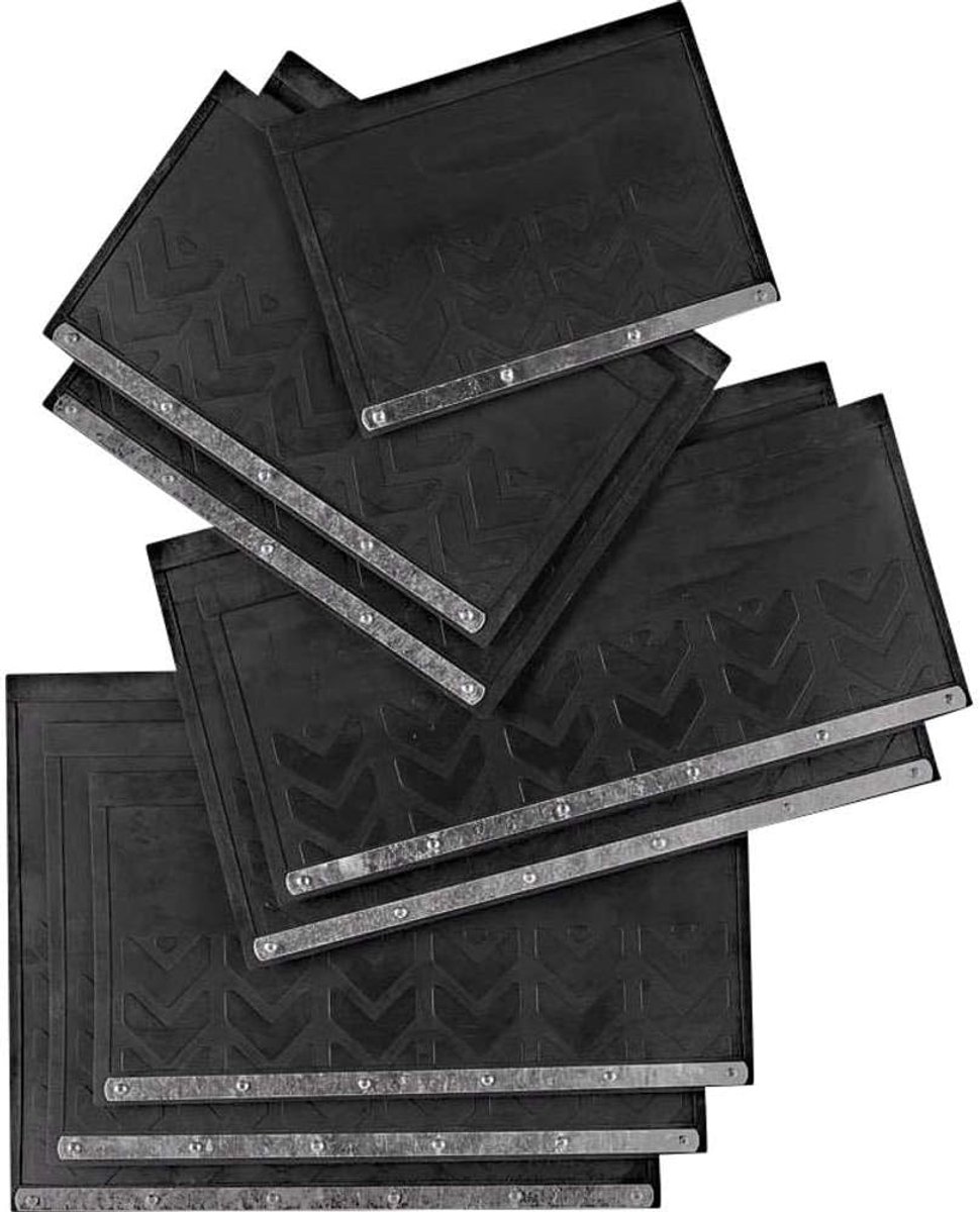 SnelShoppen - Vuilvanger Rubber (Natuur) 400mm x 300mm, 40 x 30 cm, Zwart - Perfect voor Tuin, Keuken, Camping, Feest, Kinderen