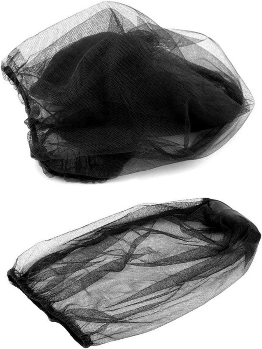 Muggennetset 4-delig - Nylon Insectennet - Lichtgewicht en Draagbaar - Effectieve Ongediertebescherming - Afmetingen 48 x 38 cm - Geschikt voor het Gezin