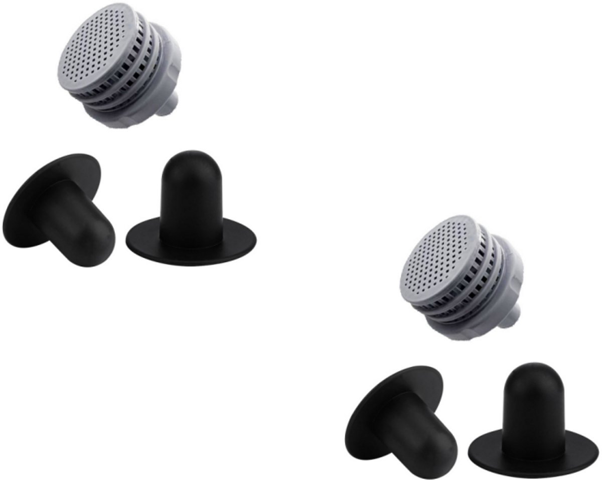 Geschikt voor Intex en Bestway Plugs - Reinigingsmaterialen -Mesh Inlaatmondstuk Slangaansluitingen(2 filters, 4 pluggen)